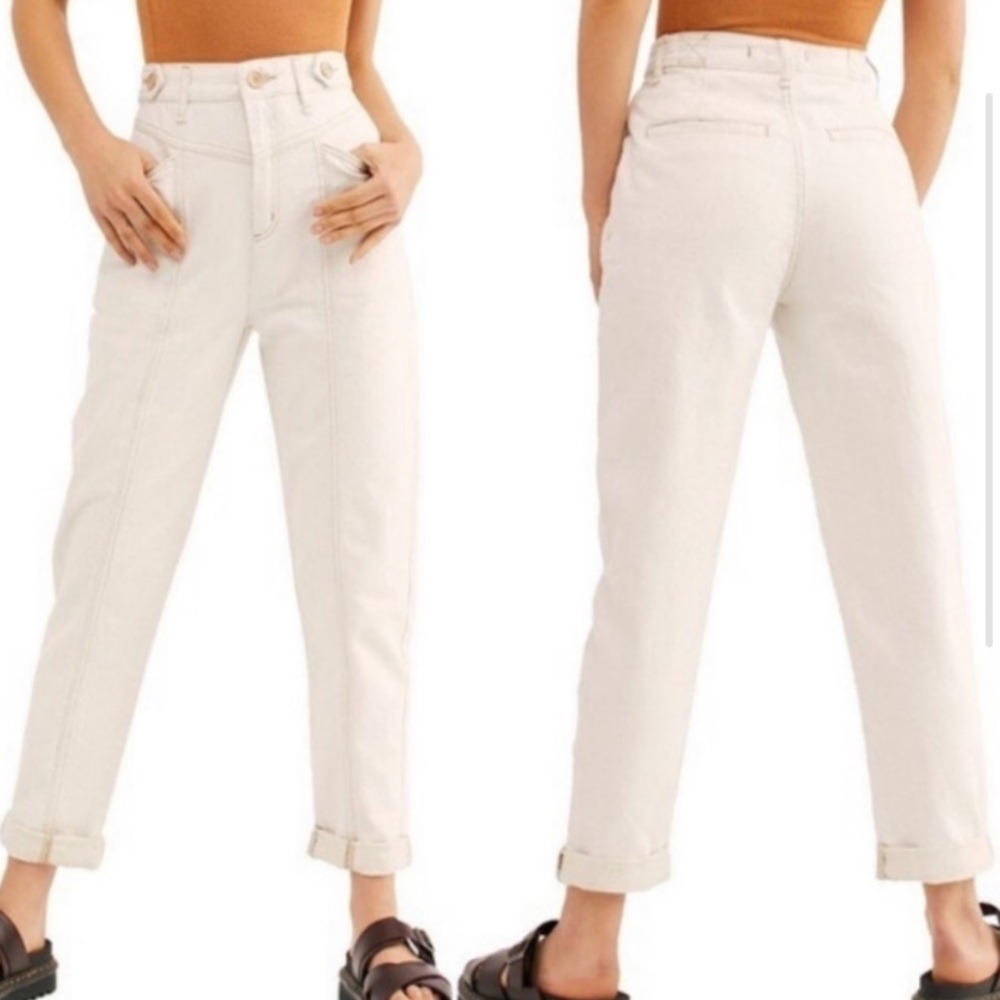 Free People We Cotton Linen Blend Pants